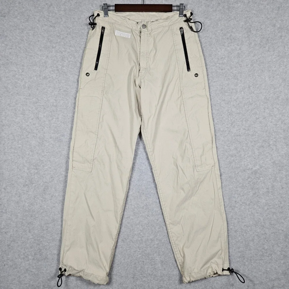 Vintage Levi's SilverTab Men's S x 32 Tan Cargo Pants Tech Nylon Baggy Parachute